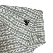Load image into Gallery viewer, Vintage ADIDAS Green Plaid Check 100% Cotton Short Sleeve Shirt
