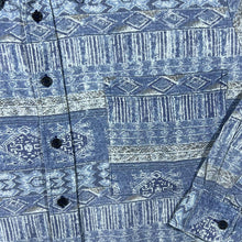 Load image into Gallery viewer, Vintage C&amp;A Blue Crazy Abstract Patterned Cotton Long Sleeve Shirt
