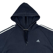 Load image into Gallery viewer, ADIDAS Three Stripe Classic Embroidered Mini Logo Distressed Pullover Hoodie
