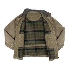 Load image into Gallery viewer, Vintage DUNNES STORES &quot;New Haven&quot; Leather Collared Corduroy Cord Bomber Jacket
