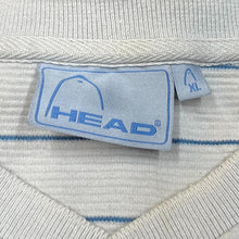 Load image into Gallery viewer, Early 00’s HEAD Classic Embroidered Mini Logo Spellout Striped V-Neck T-Shirt
