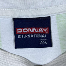 Load image into Gallery viewer, Vintage 90’s Donnay Bold Colour Block Vertical Striped Green White T-Shirt
