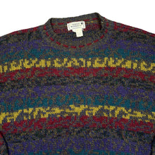 Load image into Gallery viewer, Vintage 90&#39;s GIANI MANNUCCI Made In Italy Grandad Patterned Alpaca Wool Acrylic Knit Crewneck Sweater Jumper
