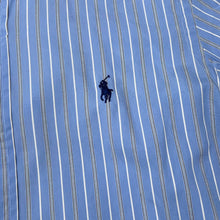 Load image into Gallery viewer, POLO RALPH LAUREN “Custom Fit” Embroidered Mini Logo Long Sleeve Striped Button-Up Shirt
