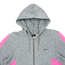 Load image into Gallery viewer, NIKE Classic Embroidered Mini Swoosh Logo Colour Block Zip Hoodie
