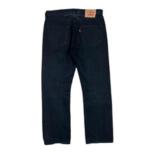 Load image into Gallery viewer, Early 00&#39;s LEVI&#39;S 501 Classic Black Denim Straight Leg Regular Fit Jeans
