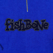 Load image into Gallery viewer, Vintage FISHBONE Embroidered Big Spellout Hip Hop Y2K 1/4 Zip Collared Fleece Sweatshirt
