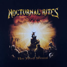 Load image into Gallery viewer, Nocturnal Rites "New World Messiah" Power Heavy Metal Music Band Black T-Shirt

