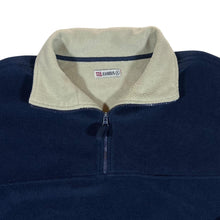 Load image into Gallery viewer, Vintage JEANIOUS Classic Navy Blue Beige Basic 1/4 Zip Fleece Sweatshirt
