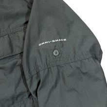 Load image into Gallery viewer, COLUMBIA SPORTSWEAR "Omni-Shade" Classic Dark Grey Long Sleeve Nylon Outdoor Shirt
