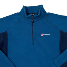 Load image into Gallery viewer, BERGHAUS Classic Colour Block Embroidered Mini Logo 1/2 Zip Pullover Fleece Sweatshirt
