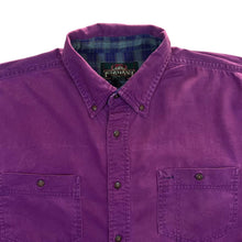 Load image into Gallery viewer, Vintage 90&#39;s Greatland Apparel Purple Long Sleeve Button-Up Cotton Shirt
