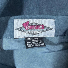 Load image into Gallery viewer, Vintage BAM Shirts Gothic Y2K Flaming Fire Grey Short Sleeve Shirt
