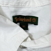 Load image into Gallery viewer, Vintage TIMBERLAND Classic Mini Pocket Logo White Long Sleeve Cotton Shirt

