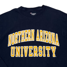 Load image into Gallery viewer, Champion Northern Arizona University College Graphic Navy Blue Long Sleeve T-Shirt
