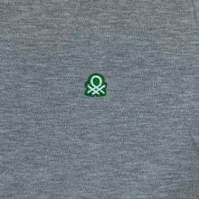 Load image into Gallery viewer, UNITED COLORS OF BENETTON Classic Essential Embroidered Mini Logo Grey Polo Shirt
