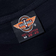 Load image into Gallery viewer, Early 00’s Rock Eagle Native American Wolf Animal Graphic Black T-Shirt
