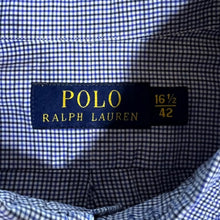 Load image into Gallery viewer, POLO RALPH LAUREN Classic Blue Check Cotton Long Sleeve Button-Up Shirt
