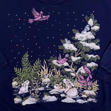 Load image into Gallery viewer, Vintage Nutcracker Snow Bird Rabbit Nature Graphic Turtle Roll Neck Sweatshirt

