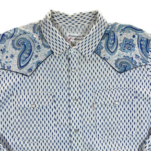 Load image into Gallery viewer, Vintage 80&#39;s MISTRAL French Western Style Paisley Floral Pattern Long Sleeve Shirt
