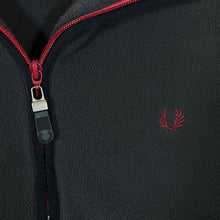 Load image into Gallery viewer, FRED PERRY Embroidered Mini Logo 1/4 Zip Pullover Fleece Sweatshirt
