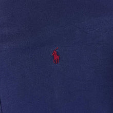 Load image into Gallery viewer, Vintage RALPH LAUREN Classic Navy Blue Mini Logo Long Sleeve Cotton Button-Up Shirt
