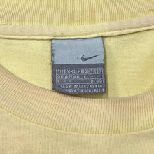 Load image into Gallery viewer, Early 00’s NIKE “Go Away” SPRTSDLX Tropical Spellout Graphic Tie Dye T-Shirt
