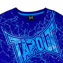 Load image into Gallery viewer, TAPOUT Graphic Logo Spellout MMA Blue Short Sleeve T-Shirt

