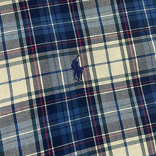 Load image into Gallery viewer, Vintage RALPH LAUREN &quot;Custom Fit&quot; Classic Embroidered Mini Logo Plaid Check Long Sleeve Cotton Shirt
