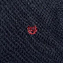 Load image into Gallery viewer, Early 00&#39;s CHAPS Classic Embroidered Mini Crest Logo Cotton Knit V-Neck Sweater Vest
