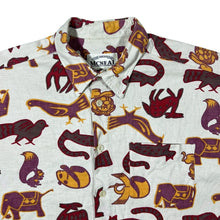 Load image into Gallery viewer, Vintage McNeal Crazy Abstract Patterned Cotton Linen Short Sleeve Shirt

