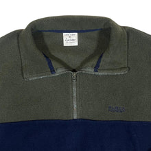 Load image into Gallery viewer, Vintage Luciano "Black Forest" Embroidered Mini Logo Colour Block 1/4 Zip Fleece Sweatshirt
