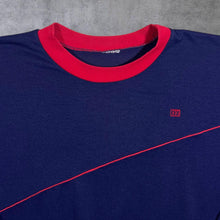 Load image into Gallery viewer, Vintage 80&#39;s DX Mini Logo Navy Blue Red Crewneck Sweatshirt
