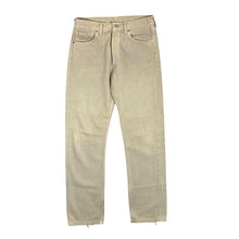 Load image into Gallery viewer, Vintage LEVI&#39;S 501 Classic Beige Straight Leg Denim Jeans
