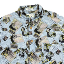 Load image into Gallery viewer, Vintage M.E.Sport "Honolulu Hawaii" Hawaiian Tropical Patterned Short Sleeve Rayon Shirt
