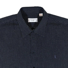 Load image into Gallery viewer, Vintage YVES SAINT LAURENT YSL Black Patterned Short Sleeve Shirt
