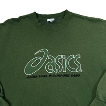 Load image into Gallery viewer, Vintage 90&#39;s ASICS Big Logo Spellout Graphic Crewneck Sweatshirt
