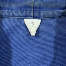 Load image into Gallery viewer, Vintage 90&#39;s Classic French Workwear Chore Faded Blue Cotton Distressed Jacket
