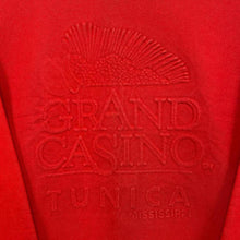 Load image into Gallery viewer, Vintage 90’s Grand Casino Tunica Embossed Souvenir Graphic Red Crewneck Sweatshirt
