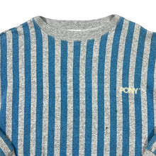 Load image into Gallery viewer, Vintage 90&#39;s PONY Mini Logo Graphic Colour Block Striped Crewneck Sweatshirt
