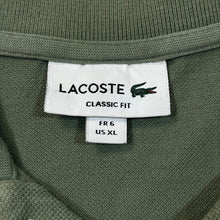 Load image into Gallery viewer, LACOSTE &quot;Classic Fit&quot; Green Embroidered Mini Logo Short Sleeve Polo Shirt
