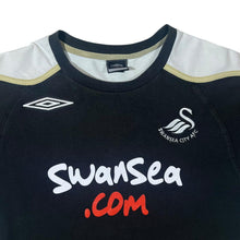 Load image into Gallery viewer, Umbro Swansea City AFC 2008 - 2009 Football Black Cotton Training T-Shirt
