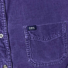 Load image into Gallery viewer, Cotton Traders Classic Purple Corduroy Cord Long Sleeve Cotton Shirt
