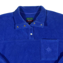 Load image into Gallery viewer, Vintage 90&#39;s LINEA IL MARE YATCHING Embroidered Pocket Logo 1/4 Button Pullover Fleece Sweatshirt
