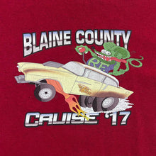 Load image into Gallery viewer, JAMIESON MOTORS &quot;Blaine County Cruise&quot; Muscle Car Hot Rod Cartoon Graphic T-Shirt
