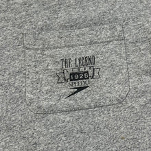 Load image into Gallery viewer, Vintage 90&#39;s SPEEDO &quot;The Legend&quot; Pocket Graphic Grey Short Sleeve T-Shirt
