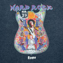 Load image into Gallery viewer, HARD ROCK CAFE &quot;Rome&quot; Jimi Hendrix Signature Series Souvenir Spellout Graphic T-Shirt
