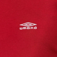 Load image into Gallery viewer, UMBRO Classic Basic Embroidered Mini Logo Red Short Sleeve T-Shirt
