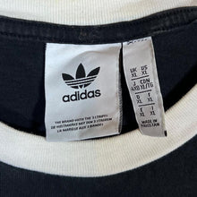 Load image into Gallery viewer, ADIDAS Classic Embroidered Trefoil Mini Logo Three Stripe Short Sleeve Ringer T-Shirt
