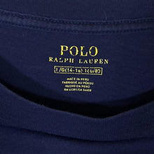 Load image into Gallery viewer, POLO RALPH LAUREN Big Logo Spellout Graphic Navy Blue T-Shirt

